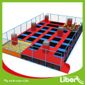 Foam pit &amp; Balls pit combinado trampolín de salto suave para el niño con red de seguridad